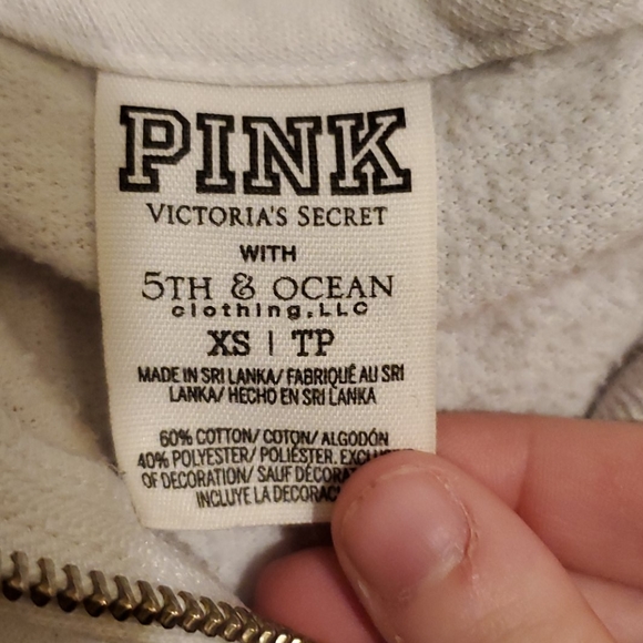 Pink brand UK 3/4 zip hooded sweatshirt - Picture 2 of 5